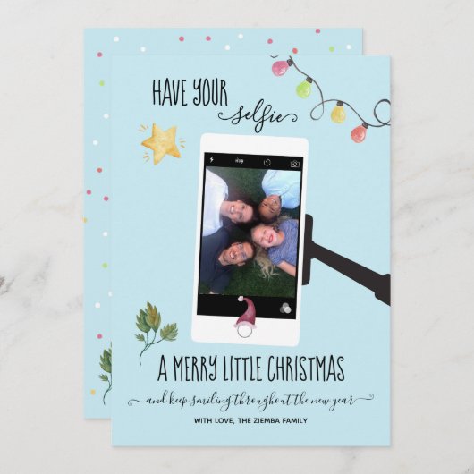 あなたの自撮り写真メリーを少し持っている シーズンカード (正面/裏面)