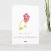 あなたの自然ジャーナル黄色のガの花の考えること カード (裏面)