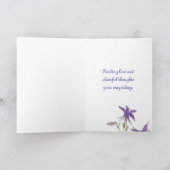 あなたの自然ジャーナル黄色のガの花の考えること カード (内部)