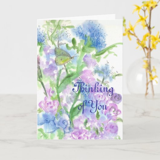 あなたの自然ジャーナル黄色のガの花の考えること カード (黄色い花)