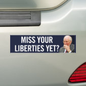 あなたの自由けれどもバンパーステッカーを恋しく思って下さい バンパーステッカー (車上)