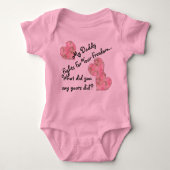 あなたの自由のための私のお父さんの戦い ベビーボディスーツ (正面)