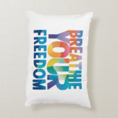 あなたの自由を呼吸する アクセントクッション (裏面(縦))