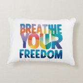 あなたの自由を呼吸する アクセントクッション (裏面)