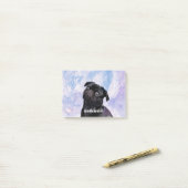 あなたの自身の黒いパグの貢献者犬をカスタマイズ ポストイット (デスク上)