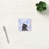 あなたの自身の黒いパグの貢献者犬をカスタマイズ ポストイット (オフィス)