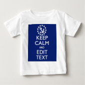 あなたの航海の保ち、平静を編集します文字を個人化して下さい ベビーTシャツ (正面)