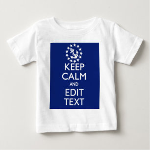 あなたの航海の保ち、平静を編集します文字を個人化して下さい ベビーTシャツ