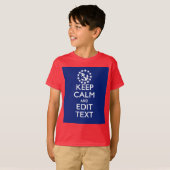 あなたの航海の保ち、平静を編集します文字を個人化して下さい Tシャツ (正面フル)