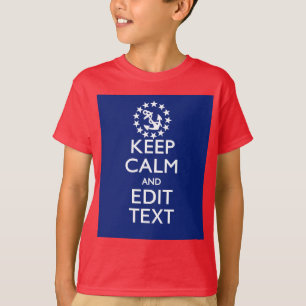 あなたの航海の保ち、平静を編集します文字を個人化して下さい Tシャツ