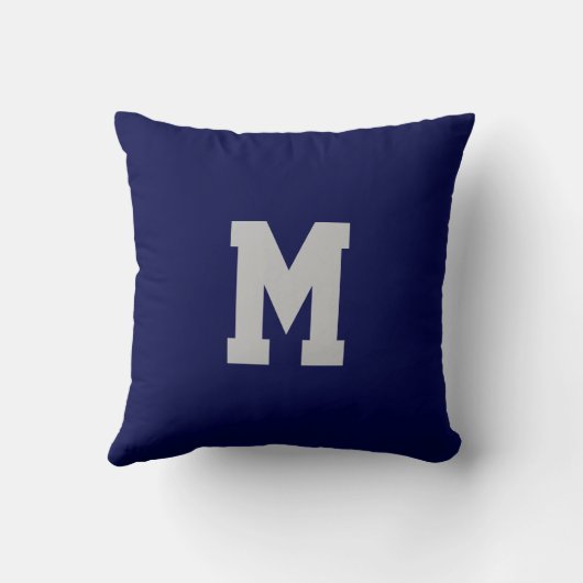 あなたの色および文字のカスタムなホッケーの枕 クッション (裏面)