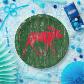 あなたの色によって風化させる木のアメリカヘラジカ ペーパープレート (パーティー)