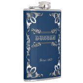 あなたの色のクラシックな表紙の銀のオーナメントを選んで下さい フラスク (右)