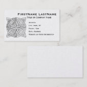 あなたの色のケルト結び目模様装飾的なパターンを選んで下さい 名刺 (正面/裏面)