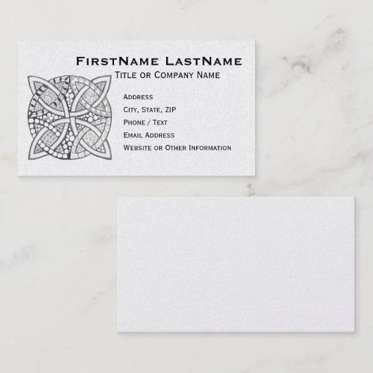 あなたの色のケルト結び目模様装飾的なパターンを選んで下さい 名刺 (正面/裏面)