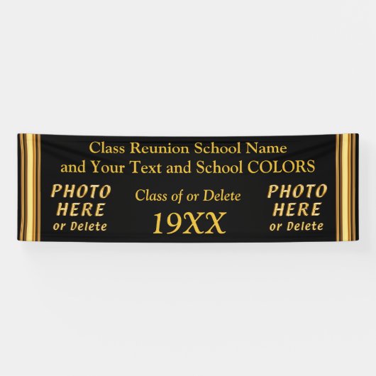 あなたの色のパーソナライズな同窓会の旗 横断幕 (横)