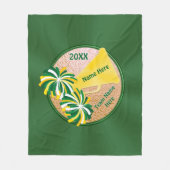 あなたの色のパーソナライズな年長の応援のギフト フリースブランケット (正面)