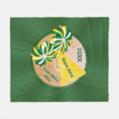 あなたの色のパーソナライズな年長の応援のギフト フリースブランケット (正面(横))