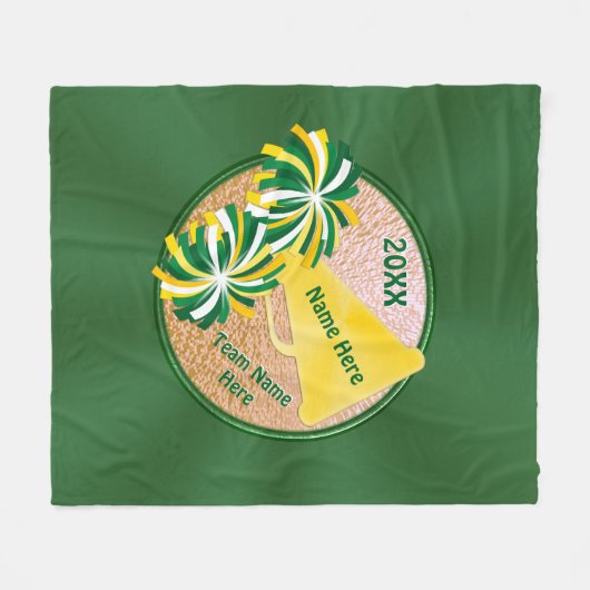 あなたの色のパーソナライズな年長の応援のギフト フリースブランケット (正面(横))