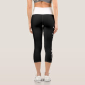 あなたの色のヨガカスタム名を美しく選択 カプリレギンス (裏面)