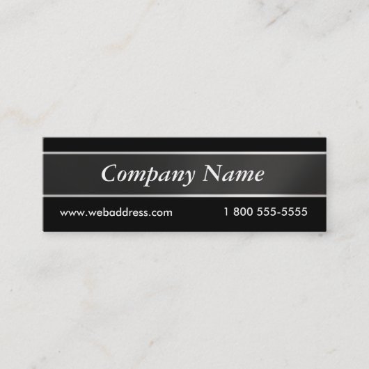 あなたの色の専門の小企業カードを選んで下さい スキニー名刺 (正面)