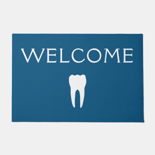 あなたの色の歯の玄関マットを選んで下さい ドアマット (正面)