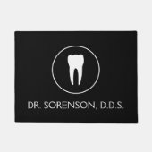 あなたの色の歯科医の名前の玄関マットを選んで下さい ドアマット (正面)