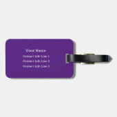 あなたの色またはナス紫モノグラムバッグを選択 ラゲッジタグ (裏面横)