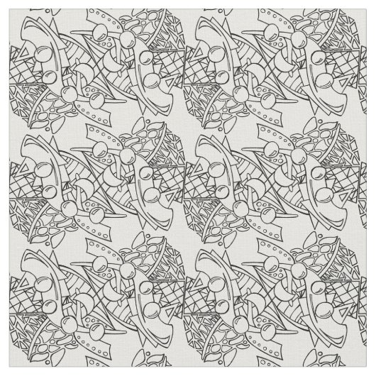 あなたの色を着色します私をラインBW1加えて下さい ファブリック (クローズアップ)