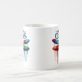 あなたの色を解き放つ – 芸術的 Dragonfly コーヒーマグカップ (中央)