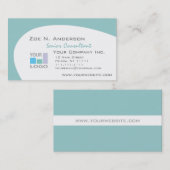 あなたの色を選んで下さい、あなたのビジネスロゴを加えて下さい 名刺 (正面/裏面)