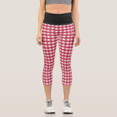 あなたの色を選カスタム択ヨガカプリギンガム カプリレギンス (正面)