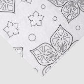 あなたの色を選択しますフローラルパターン 薄葉紙 (詳細)