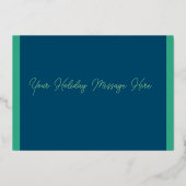 あなたの色クリスマスの女性の箔 箔シーズンカード (裏面)