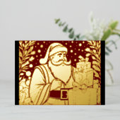 あなたの色クリスマスサンタクロース箔 箔シーズンカード (立ち正面)