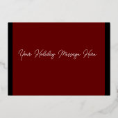 あなたの色クリスマスサンタクロース箔 箔シーズンカード (裏面)