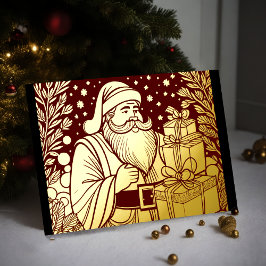 あなたの色クリスマスサンタクロース箔 箔シーズンカード