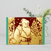 あなたの色クリスマスサンタクロース箔 箔シーズンカード (立ち正面)