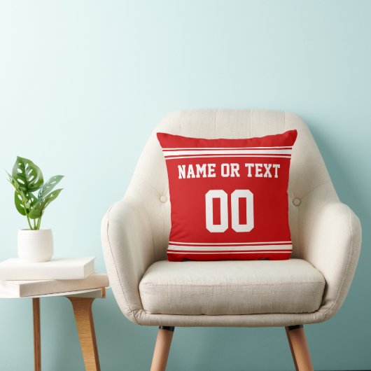 あなたの色、名前および数を用いるスポーツの枕 クッション (椅子)