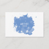 あなたの色、水色、スプラッシュを選択 名刺 (正面)