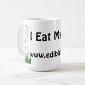 あなたの芝生のマグを食べて下さい コーヒーマグカップ (正面左)