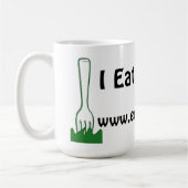 あなたの芝生のマグを食べて下さい コーヒーマグカップ (左)