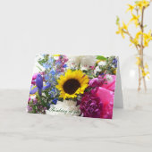 あなたの花花束の考えること! カード (黄色い花)