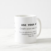 あなたの芸術を作成しますあなた自身のユニークなデザインを使用して下さい コーヒーマグカップ (正面右)