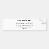 あなたの芸術を作成しますあなた自身のユニークなデザインを使用して下さい バンパーステッカー (正面)