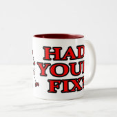 あなたの苦境を持っていましたか。 -マグ ツートーンマグカップ (正面右)