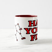 あなたの苦境を持っていましたか。 -マグ ツートーンマグカップ (中央)