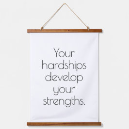 あなたの苦難の木材の上の壁のタペストリー 吊り下げ型タペストリー