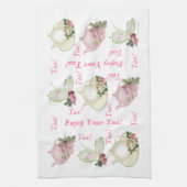 あなたの茶ティーポットのふきんを楽しんで下さい キッチンタオル (縦)