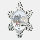 あなたの草を刈る スノーフレークピューターオーナメント (右)